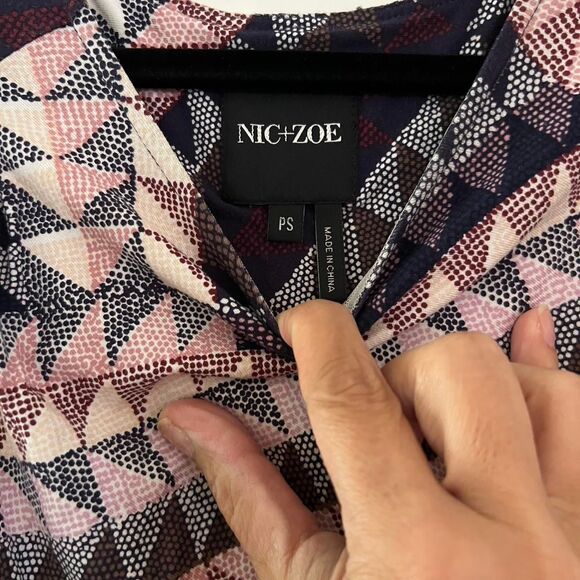 Nic & Zoe Women's multicolor Elegant Edit Sheath Dress Petite Small Knee Length - Picture 2 of 5